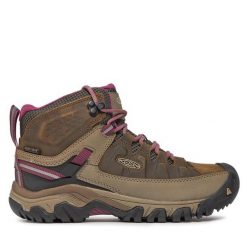 Trekkingi Keen. Brązowe obuwie trekkingowe damskie Keen, bez zapięcia. Za 489.99 zł.
