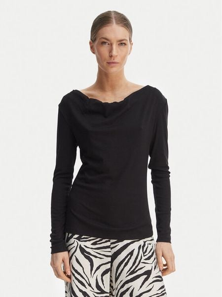 Vero Moda Bluzka Ice 10340793 Czarny Regular Fit. Czarne bluzki damskie Vero Moda, s, bez wzorów, z syntetyku, bez kołnierzyka, bez ramiączek. Za 81.99 zł.