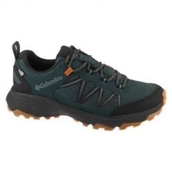 Buty trekkingowe męskie Columbia 2108291310. Niebieskie trekkingi męskie Columbia, z materiału, bez zapięcia. Za 499.99 zł.