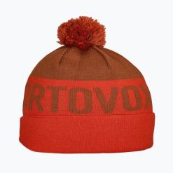 Czapka zimowa ORTOVOX Bobble Knit. Brązowe czapki damskie ORTOVOX, na zimę, bez wzorów, sportowe. Za 189.99 zł.