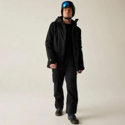 Kurtka narciarska Dare 2B Twin Tip. Czarne kurtki sportowe męskie Dare 2B, l, bez wzorów, z materiału, z kapturem, narciarskie. Za 510.00 zł.