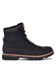 Luhta Trapery Reilu 78562 400 L Czarny. Czarne buty zimowe męskie Luhta, bez wzorów, z materiału, bez obcasa, bez zapięcia. Za 299.99 zł.