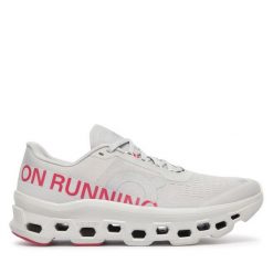 Buty do biegania On. Szare obuwie sportowe damskie On, bez wzorów, bez zapięcia, do biegania. Za 809.99 zł.