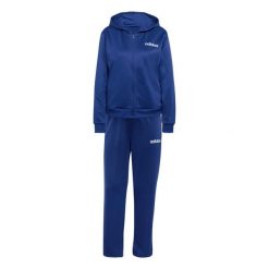 Bluza z kapturem dla kobiet adidas Essentials Linear. Niebieskie bluzy damskie Adidas, xl, bez wzorów, z dresówki, eleganckie, bez ramiączek, z kapturem. Za 325.50 zł.
