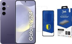 Smartfon Samsung Galaxy S24 5G 8/256GB Fioletowy (SM-S921BZV) + FlexibleGlass. Fioletowe smartfony SAMSUNG. Za 2,584.00 zł.