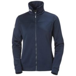 Damska kurtka polarowa Helly Hansen crew. Niebieskie kurtki sportowe damskie Helly Hansen, xs, bez wzorów, z polaru, bez ramiączek, bez kaptura, żeglarskie. Za 431.99 zł.