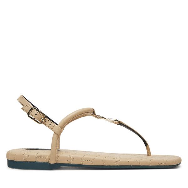 Sandały Patrizia Pepe. Brązowe sandały damskie Patrizia Pepe, bez wzorów, bez obcasa, na płaskiej podeszwie, bez zapięcia. Za 869.99 zł.