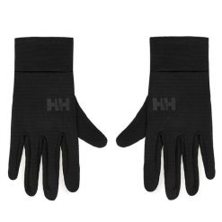 Rękawiczki Helly Hansen. Czarne rękawiczki damskie Helly Hansen, bez wzorów, z dzianiny. Za 179.99 zł.