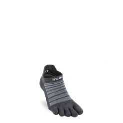 Skarpety merino Injinji Run Lightweight No-Show Wool. Szare skarpetki damskie Injinji, bez wzorów. Za 85.99 zł.