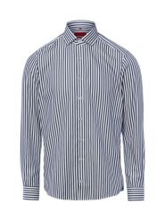 Finshley & Harding koszula biznesowa - non-iron Mężczyźni Slim Fit Bawełna niebieski|biały, 40. Białe koszule męskie Finshley & Harding, m, bez wzorów, z bawełny, biznesowe, bez kołnierzyka, bez ramiączek. Za 199.95 zł.