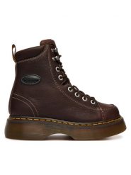 Dr. Martens Trzewiki Buzz 8-Eye DM42033200 Brązowy ciemny. Brązowe botki damskie Dr. Martens, bez wzorów, ze skóry, bez obcasa, na płaskiej podeszwie, bez zapięcia. Za 899.99 zł.