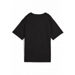 Damska koszulka GRAPHICS Relaxed Fruity PUMA Black. Czarne bluzki damskie Puma, m, bez wzorów, z gumy, sportowe, bez kołnierzyka, bez ramiączek. W wyprzedaży za 69.00 zł.