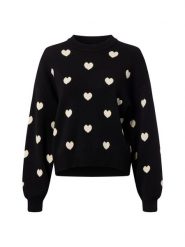 Noisy May Sweter - NMCharlott Kobiety czarny|biały, S. Białe swetry nierozpinane damskie Noisy May, s, bez wzorów, klasyczne, bez kołnierzyka, bez ramiączek. Za 169.95 zł.