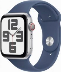 Smartwatch Apple Watch SE GPS + Cellular 40mm Silver Alu Sport S/M Niebieski (MXGF3ET/A). Niebieskie zegarki smartwatch Apple, bez wzorów. Za 1,299.00 zł.