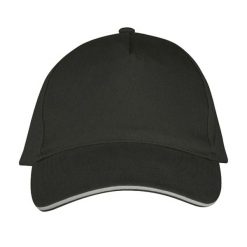 Czapka Z Daszkiem Z 5 Panelami Long Beach. Szare czapki damskie SOL'S, bez wzorów, z bawełny. Za 32.99 zł.