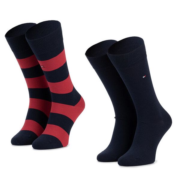 Skarpety długie Tommy Hilfiger. Niebieskie skarpety męskie Tommy Hilfiger, bez wzorów. Za 49.99 zł.
