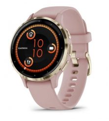 Zegarek Garmin Venu 3S 41mm Golden Rose. Czerwone, cyfrowe zegarki sportowe Garmin, bez wzorów, szklane, do biegania. Za 1,897.99 zł.