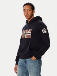 Napapijri Bluza Sweat H NP0A8BBQ Granatowy Regular Fit. Niebieskie bluzy męskie Napapijri, m, bez wzorów, z bawełny, bez ramiączek, bez kaptura. Za 659.99 zł.