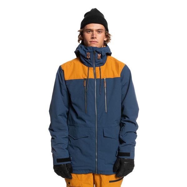 Kurtka snowboardowa męska Quiksilver Fairbanks. Niebieskie kurtki sportowe męskie Quiksilver, na zimę, l, bez wzorów, bez kaptura, narciarskie. Za 579.99 zł.