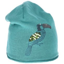 Czapka narciarska damska Viking Kadak z wełną Merino. Niebieskie czapki damskie Viking, na zimę, bez wzorów, z wełny, sportowe. Za 119.99 zł.