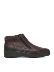 Rieker Botki CEO-38656-25 Brązowy. Brązowe botki męskie Rieker, bez wzorów, ze skóry, bez obcasa, bez zapięcia. Za 429.99 zł.