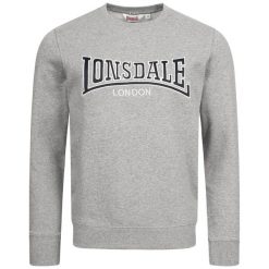 Bluza z okrągłym dekoltem Lonsdale Berger Lp181. Szare bluzy męskie Lonsdale, m, bez wzorów, bez ramiączek, bez kaptura. Za 264.50 zł.