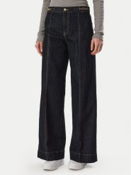 Tommy Hilfiger Jeansy Indie WW0WW51408 Granatowy Wide Leg. Niebieskie jeansy damskie Tommy Hilfiger, bez wzorów, z bawełny. Za 649.99 zł.