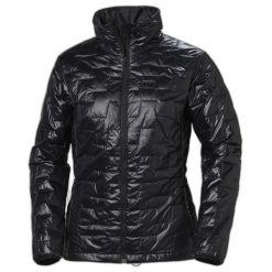 Kurtka damska Helly Hansen lifaloft insulator. Czarne kurtki sportowe damskie Helly Hansen, na zimę, m, bez wzorów, bez ramiączek, bez kaptura, narciarskie. Za 842.50 zł.
