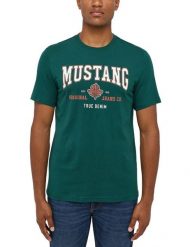 Męski T-Shirt Mustang Style Alex C Print June Bug 1014462 6485. T-shirty męskie Mustang, m, bez wzorów, bez kołnierzyka, bez ramiączek. Za 69.99 zł.