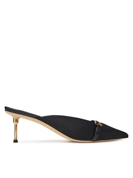 Elisabetta Franchi Klapki SA-33L-52E2 Czarny. Czarne klapki damskie Elisabetta Franchi, bez wzorów, ze skóry, bez obcasa, bez zapięcia. Za 2,239.00 zł.