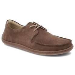 Brązowe Półbuty Armodo Welurowe Obuwie Damskie Barefoot. Brązowe półbuty damskie Armodo, bez wzorów, z weluru, biznesowe, bez obcasa, bez zapięcia. Za 314.99 zł.