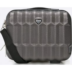 VIP COLLECTION - Walizka 16 L. Szare walizki męskie VIP COLLECTION, bez wzorów, z materiału, małe. W wyprzedaży za 99.90 zł.