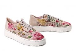 RIEKER N9919-91 multi, półbuty damskie. Półbuty damskie Rieker, na lato, bez wzorów, bez obcasa, bez zapięcia. Za 349.90 zł.