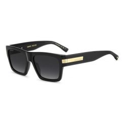 Okulary przeciwsłoneczne DSQUARED2 D2 0198/S 807 dla mężczyzn, rozmiar 55 mm. Czarne okulary przeciwsłoneczne damskie DSQUARED. Za 1,245.45 zł.