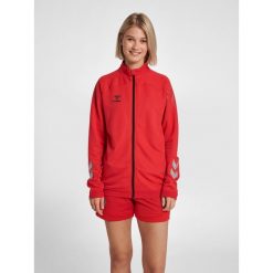Bluza do piłki ręcznej damska Hummel hml LEAD poly zapinana na zamek. Czerwone bluzy damskie Hummel, xl, bez wzorów, sportowe, bez ramiączek, bez kaptura. W wyprzedaży za 230.60 zł.