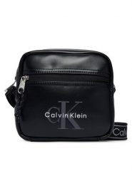 Calvin Klein Saszetka Bold Logo Webbing Square Crossbo LV04D3445G Czarny. Czarne saszetki i nerki męskie Calvin Klein, ze skóry. Za 329.99 zł.