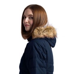 Trespass Nadina - Kurtka damska wyściełana granatowa. Niebieskie kurtki sportowe damskie Trespass, xl, bez wzorów, z materiału, bez ramiączek, bez kaptura, na golfa. Za 239.02 zł.