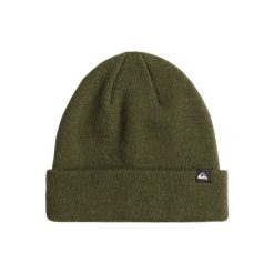 Czapka z mankietem dla Mężczyzn ROUTINE Zielony. Niebieskie czapki męskie Quiksilver, bez wzorów, z materiału. Za 199.00 zł.