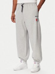 Reebok Spodnie dresowe Eryk RK25733CCM Szary jasny Regular Fit. Szare spodnie sportowe męskie Reebok, m, bez wzorów, z dresówki. Za 219.99 zł.