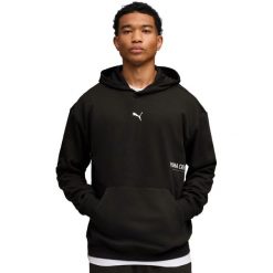 Bluza z kapturem Puma M Graphic French Terry Hoodie, Mężczyźni. Czarne bluzy męskie Puma, m, bez wzorów, z poliesteru, bez ramiączek, z kapturem. Za 390.00 zł.
