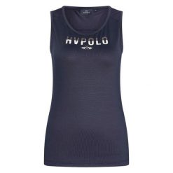 Damski tank top techniczny HV Polo Annabel. Niebieskie topy damskie HV POLO, bez wzorów, sportowe, bez kołnierzyka, bez ramiączek. Za 251.50 zł.