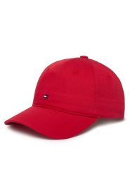 Tommy Hilfiger Czapka z daszkiem Th Flag Soft 6 Panel Cap AW0AW17781 Czerwony. Czerwone czapki damskie Tommy Hilfiger, bez wzorów, z bawełny. Za 169.99 zł.