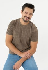 TM-LEFTY. Niebieskie t-shirty męskie Volcano, l, bez wzorów, z bawełny, bez kołnierzyka, bez ramiączek. Za 69.99 zł.