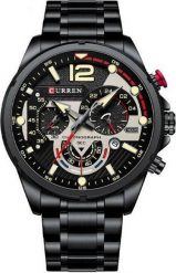 Zegarek Curren ZEGAREK MĘSKI CURREN 8395 (zc019b) - CHRONOGRAF. Zegarki męskie Curren, bez wzorów. Za 117.19 zł.