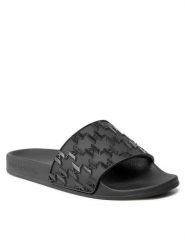 KARL LAGERFELD Klapki KL80903 Czarny. Czarne klapki damskie KARL LAGERFELD, bez wzorów, z tworzywa sztucznego, bez obcasa, bez zapięcia. Za 419.99 zł.