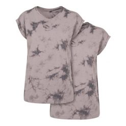 Koszulka Damska Batik Dye Z Przedłużonym Ramiączkiem. Szare bluzki damskie BUILD YOUR BRAND, s, bez wzorów, sportowe, bez kołnierzyka, bez ramiączek. Za 67.99 zł.