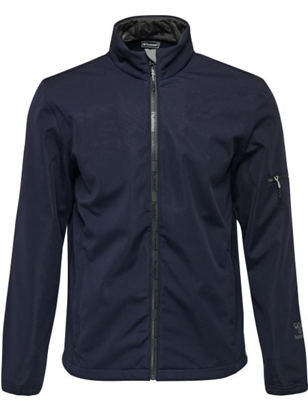 Kurtka Hummel North Softshell. Niebieskie kurtki męskie Hummel, na jesień, s, bez wzorów, z polaru, klasyczne, bez kaptura. Za 384.20 zł.