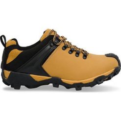 Obuwie Trekkingowe HLD913 Camel. Brązowe obuwie trekkingowe damskie ButyModne, z materiału, bez zapięcia. Za 129.00 zł.