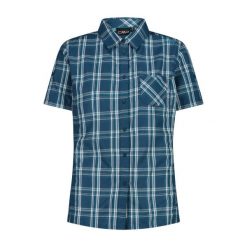 Koszula damska CMP. Niebieskie koszule damskie CMP, xs, bez wzorów, sportowe, bez kołnierzyka, bez ramiączek. Za 175.65 zł.