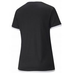 Damska koszulka piłkarska teamLIGA PUMA Black White. Białe bluzki damskie Puma, xs, bez wzorów, sportowe, bez kołnierzyka, bez ramiączek. Za 109.00 zł.
